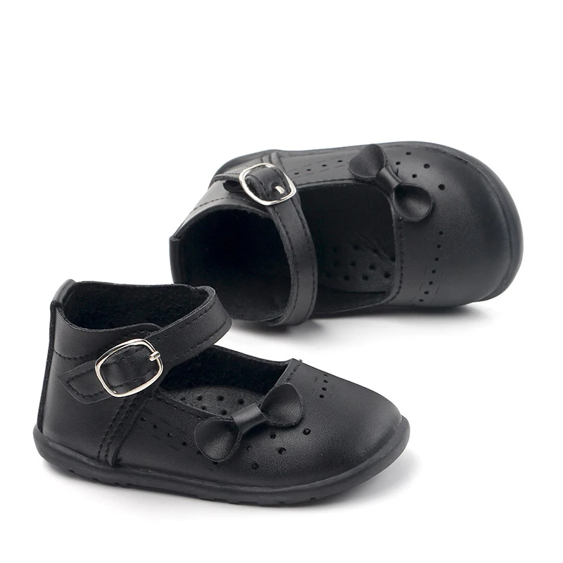 Fashion Baby Girl Shoes Solid Bow toddler Infant Baby Shoes PU Leather Newborn Shoe For baby booties First Walkers