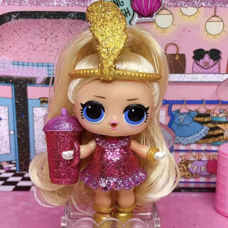 Genuine LOL Surprise Doll Five Generations Long-haired Sister Doll Accessories Set Girl Toy Play House Birthday Gift