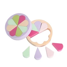 Пуф для макияжа Круглый шестигранный влажный и сухой косметический порошок слоеный пропитанный водой, чтобы стать профессиональными косметическими инструментами