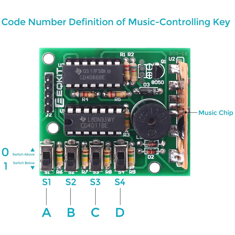 Arduino DIY Kit 16 Music Sound Box BOX-16 Board 16-Tone Electronic Module for Arduino electronic diy kit,arduino diy kit,arduino development kit,arduino starter kit