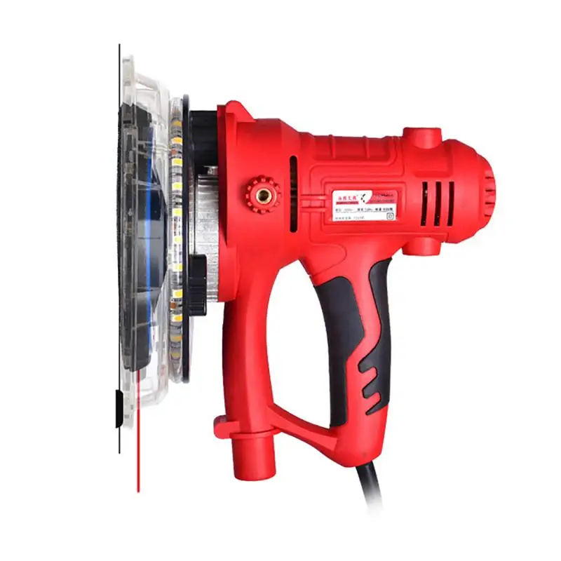 220V 1250W Drywall Sander Wall Polishing Machine Grinding Portable Adjustable Led Light Wall Putty Polisher Machine EU Plug,electric polisher