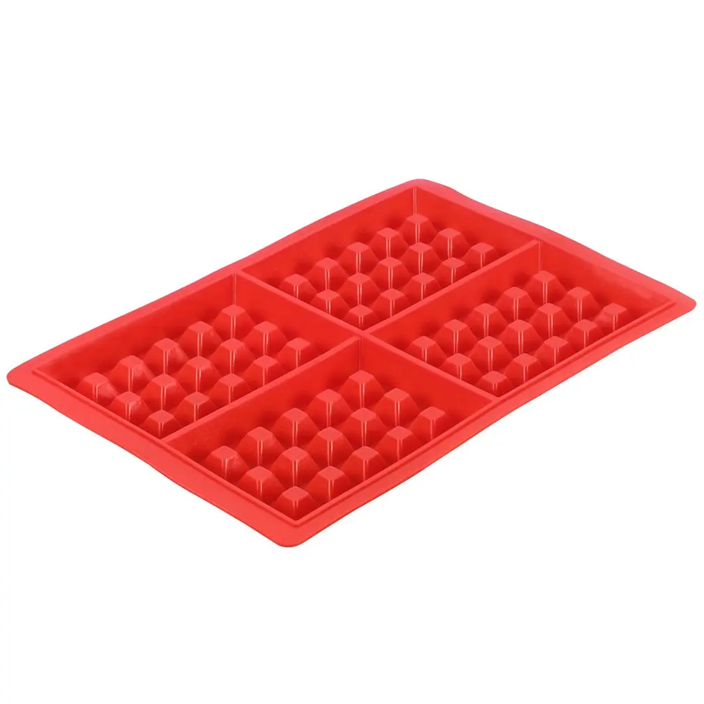 

DIY Waffle Mold Model Nonstick Kitchen Cake Making Accessories Hot Baking Tool Heart-shape 4-square Waffle Mold 1pcs