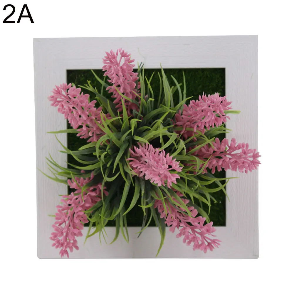 15*15*3 съемный искусственный цветок растение Рамка DIY Настенный декор рамки 3D настенная наклейка Рамка для украшения комнаты домашний декор - Цвет: 2A