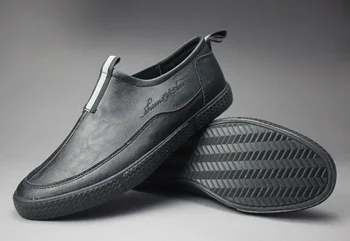 

2020 spring new hot fashion men shoes slip-on leather casual shoes trend shoes cool loafers
