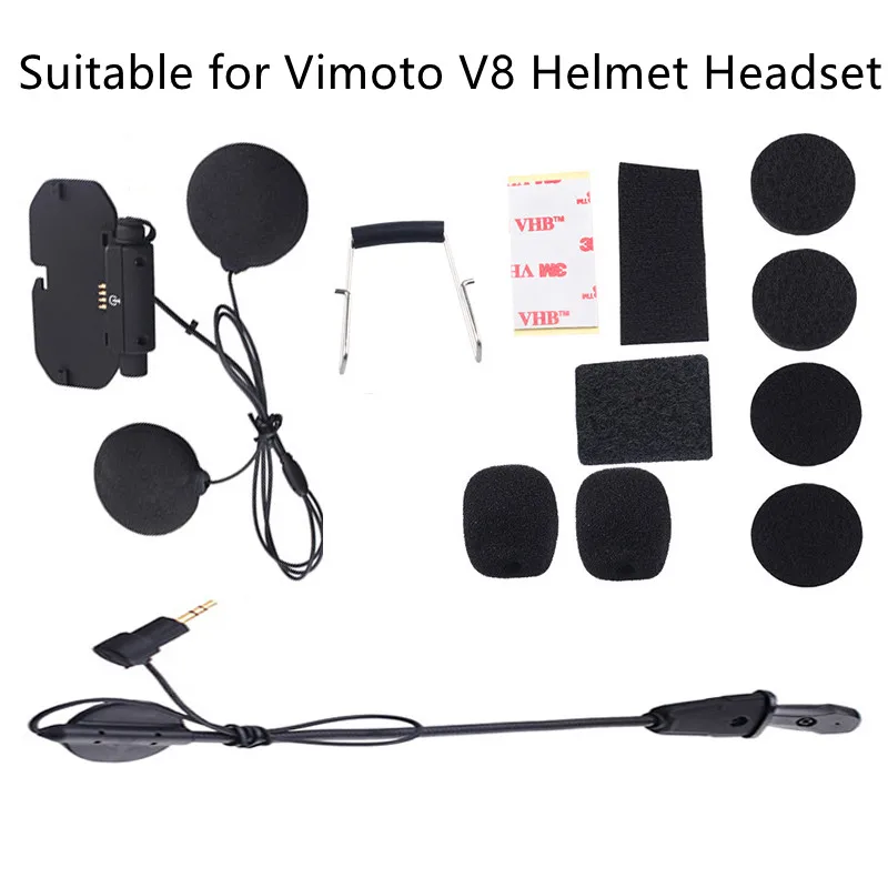 Nowy Audio i zestaw Mic do oryginalnego Vimoto V8 kask motocyklowy z Bluetooth zestaw słuchawkowy podstawowe akcesoria zestaw miękkie słuchawki słuchawka Mic Nowy Audio i zestaw Mic do oryginalnego Vimoto V8 kask motocyklowy z Bluetooth zestaw słuchawkowy podstawowe akcesoria zestaw miękkie słuchawki słuchawka Mic