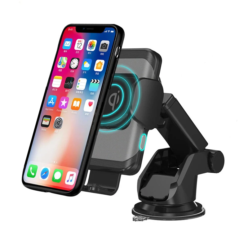 

10W/7.5W Qi Wireless Car Charger Automatic Car Wireless Charger Fast Wireless Charging For iPhone 8 X Samsung Phone Holder