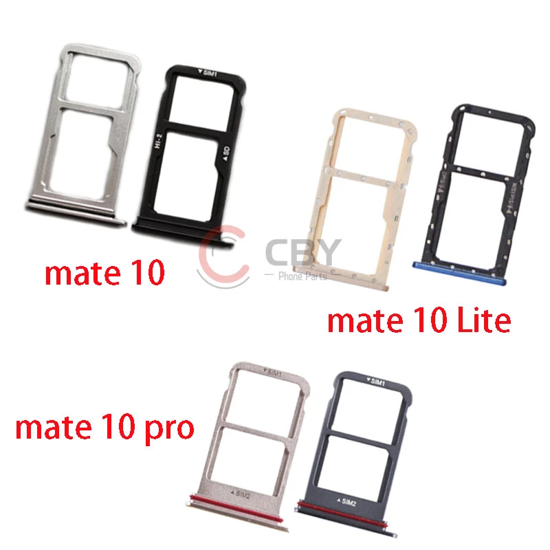 Harde wind Krachtcel Alternatief Sim Card Slot Tray Holder For Huawei Mate 10 Lite Pro Sim Socket Adapter  Replacement Parts - Sim Cards Adapters - AliExpress