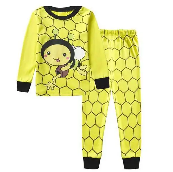 STYLE 20 Детские пижамные комплекты из 214 и% а ночная рубашка с рисунком в виде самолета Детские хлопковые пижамы для девочек и мальчиков, милые мягкие комплекты одежды для сна - Цвет: STYLE 20