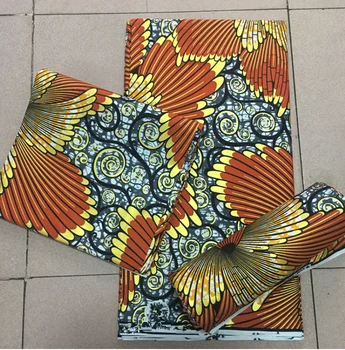 

Newest design! Guaranteed Veritable African Ankara Real Wax Fabric Nigerian African Ghana Print gold wax 100%cotton Fabric