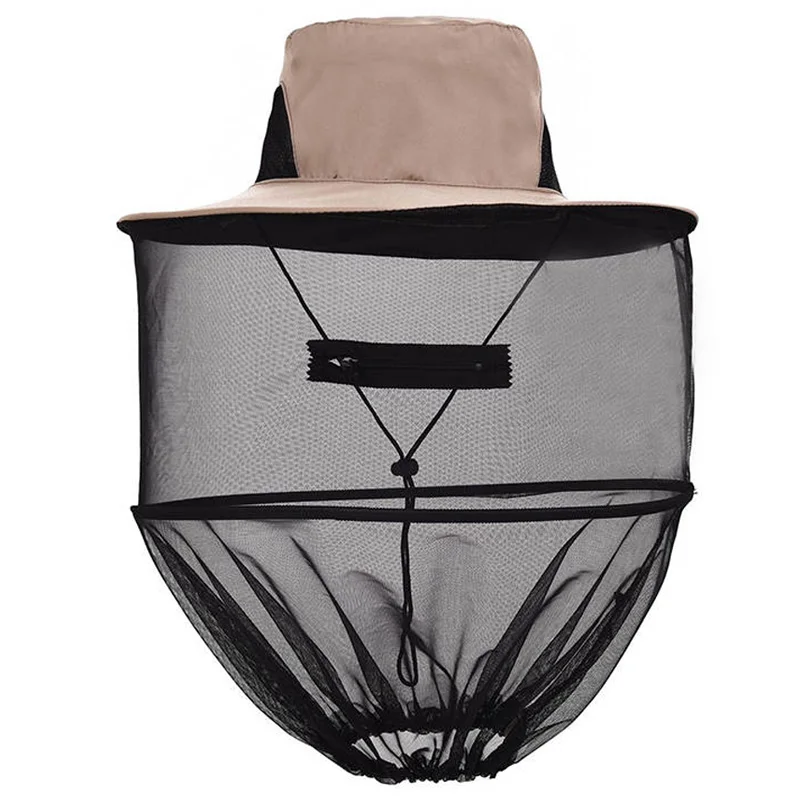 Type 3 Camouflage Fishing Hat Bee Keeping Insects Mosquito Net Prevention Cap Mesh Fishing Cap Outdoor Sunshade Lone Neck Head Cover Tr - Цвет: Type 3