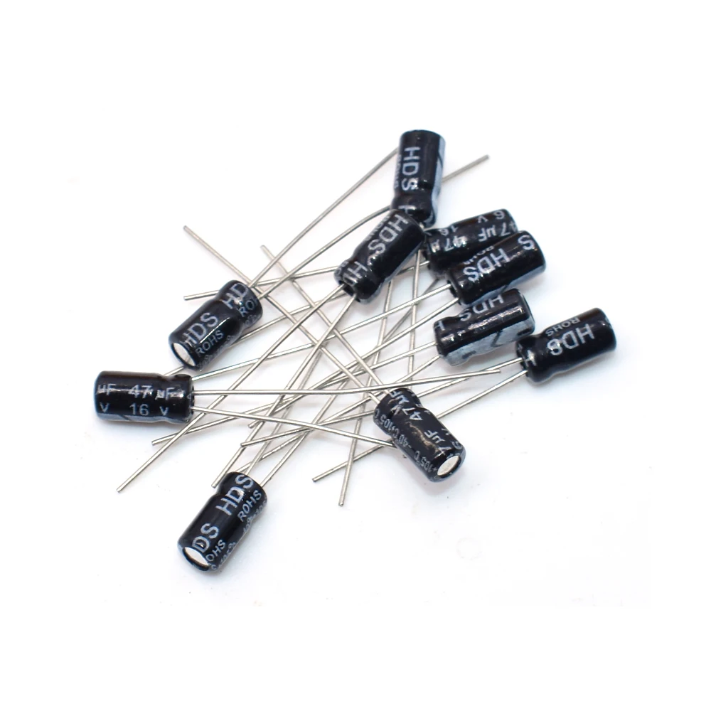 Mix Condensatori Elettrolitici 100V &ndash; 1uF A 470uF (Radiali, -40&deg;C A +105&deg;C, Cina)