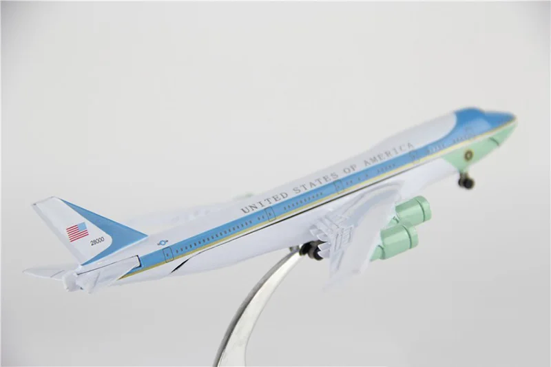 16 см литой под давлением самолет 1:400 самолет Boeing B747-300 модель ВВС один шасси сплав самолет статические коллекционные игрушки