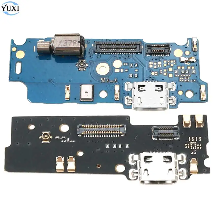 Плата зарядного порта USB YuXi 1 шт. гибкий кабель соединительные детали для Motorola Moto E4