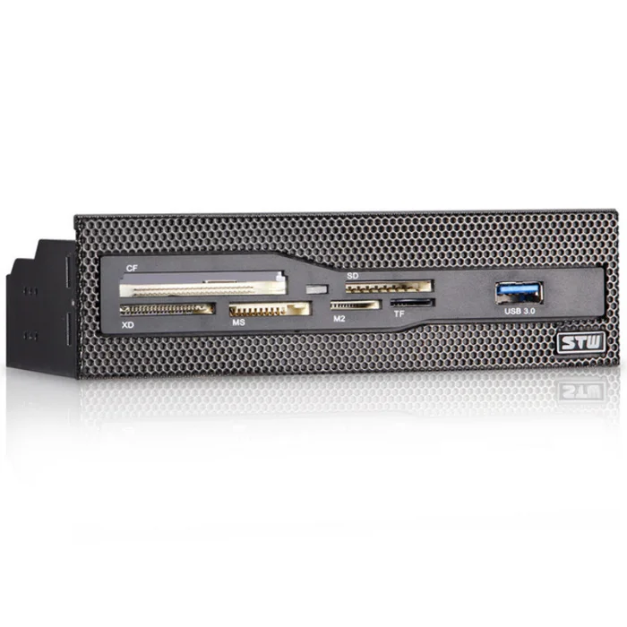 Все в одном 5,25 дюймовая панель USB2.0 кардридер CF/SD/ms/TF/XD с кронштейном USB 3,0 NC99