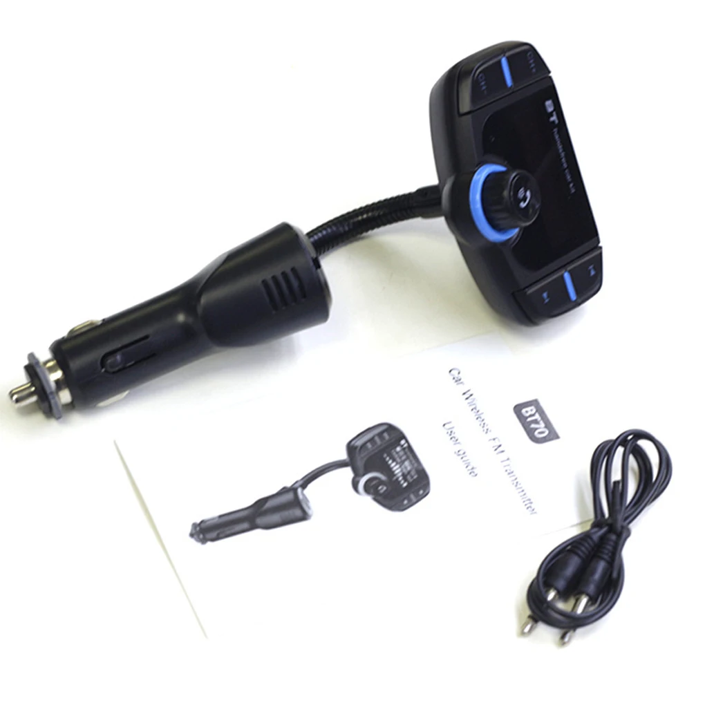 Bluetooth FM передатчик в музыкальный плейер в машине беспроводной двойной зарядное устройство usb громкой связи вызова