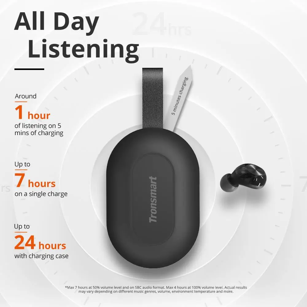 New Version Tronsmart Spunky Beat APTX TWS Earphones App Control Bluetooth 5 0 Wireless QualcommChip CVC8 0 IPX5 Waterproof