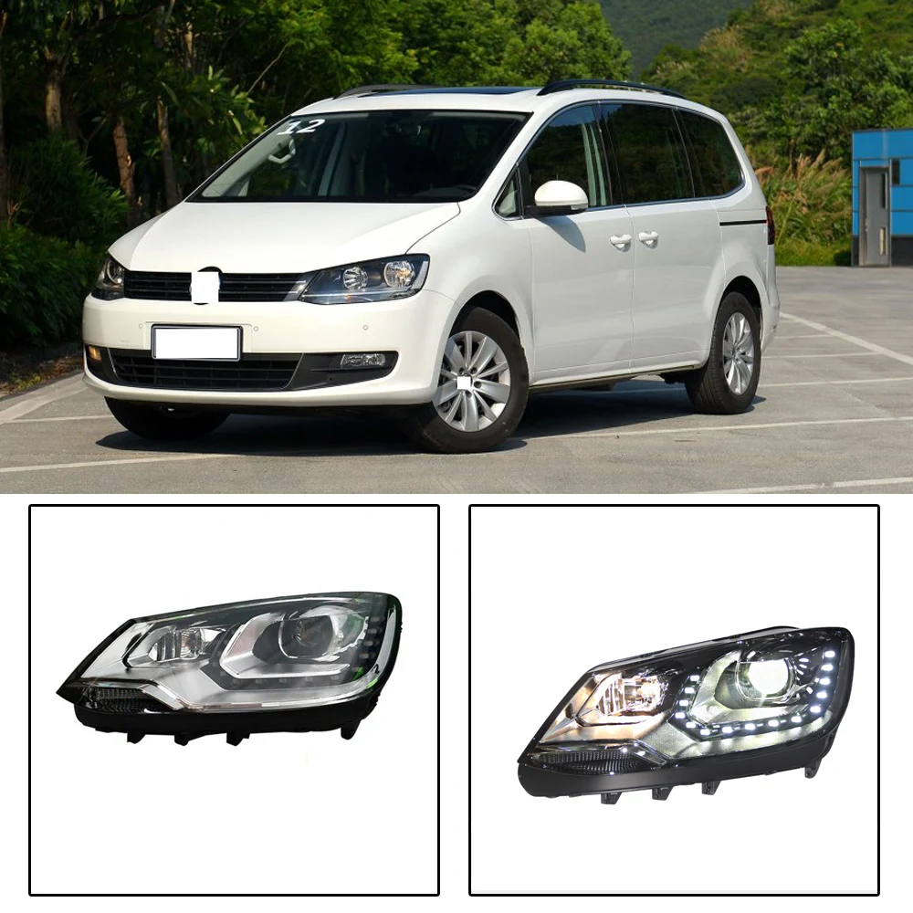 CAPQX 2 шт. для Volkswagen Tiguan Sharan 2012 2014 2015 2016 2017 светодиодный головной прожектор Головной