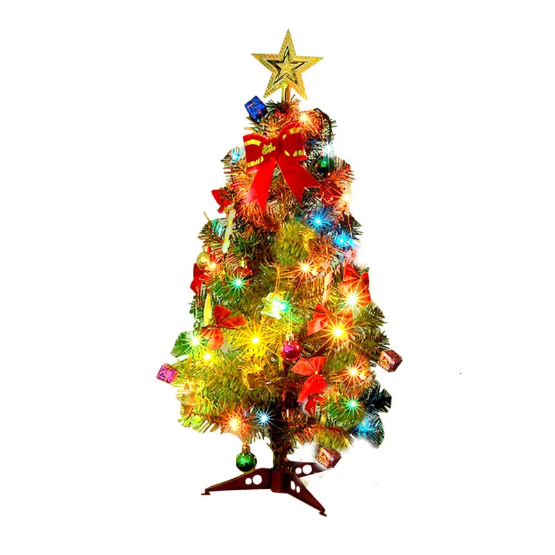 

Mini Christmas Tree Led Light Xmas Decoration Table Artificial Tree Navidad Ornaments Decor For Home 30-60CM