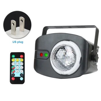 

Party DJ Disco Portable Flash With Remote Controller Led Stage Light RGB 180 Degree Rotating Home Wedding Sound Activated Show