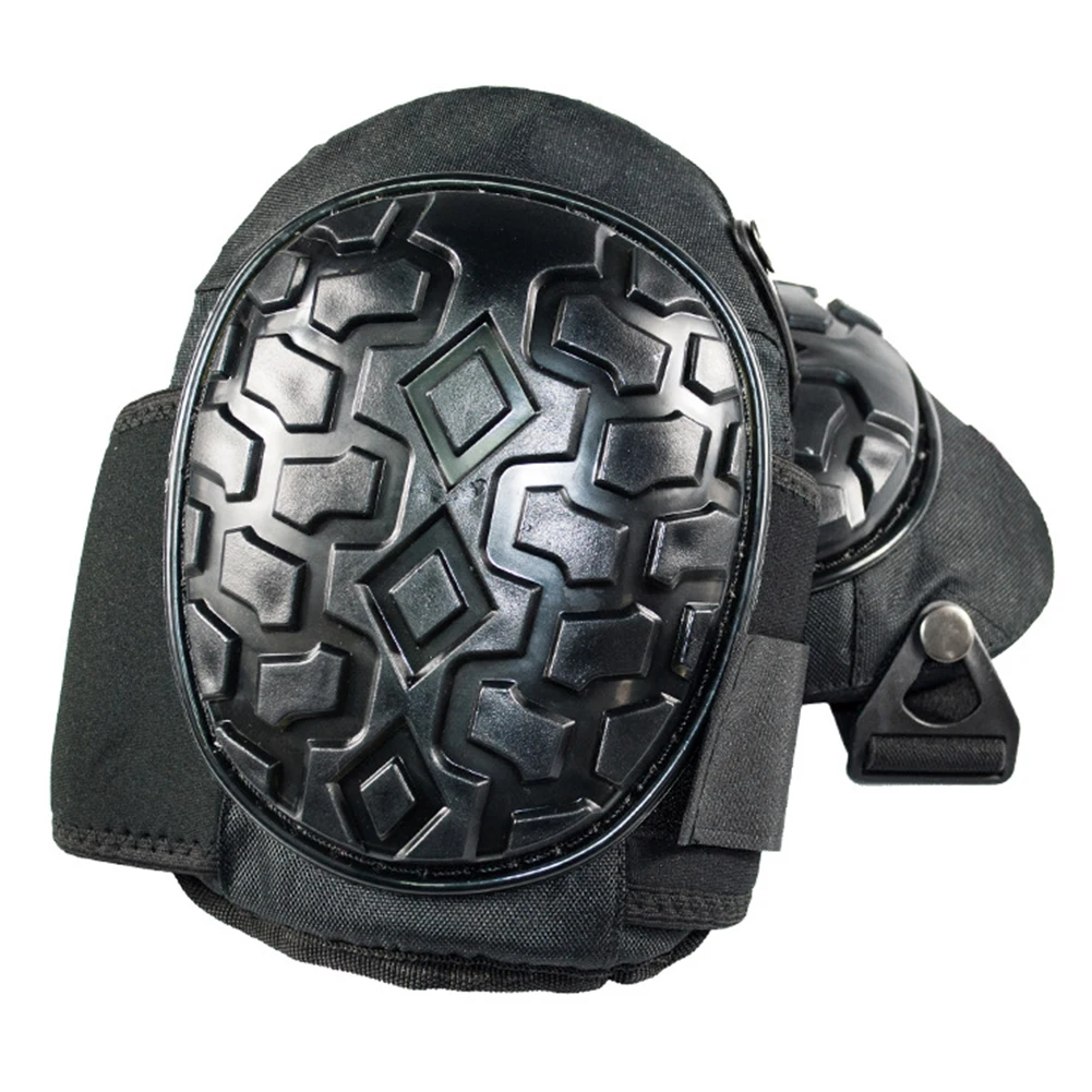 1 Pair Outdoor Gel Construction Job Housework Portable Adjustable Strap Cushion Professional Leg Protector PVC Knee Pads