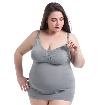 

Pregnant Woman Bra 4XL 5XL Women's Breastfeeding Plus Size Wirefree Cotton Maternity Nursing Bra Cotton