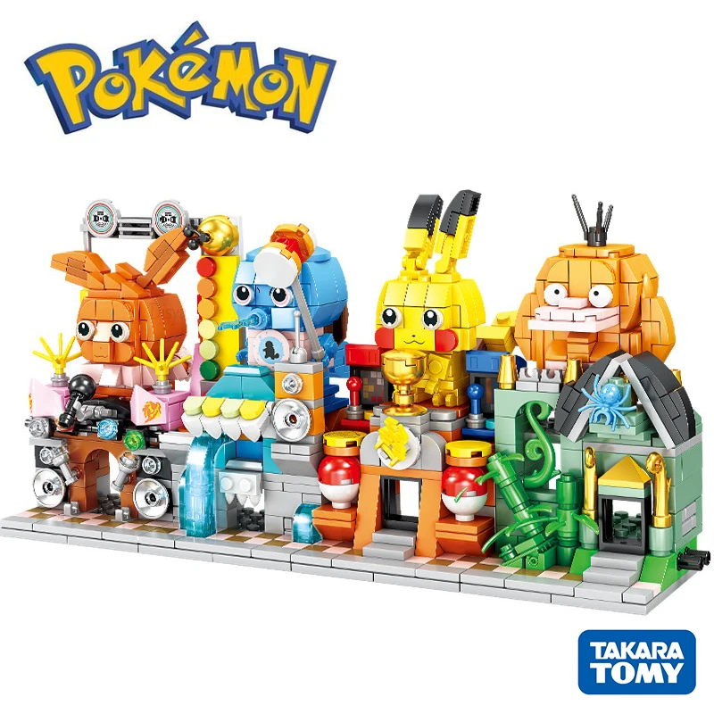 Конструктор Покемон из аниме Идеи мультфильмов Charizard pikachu Сквиртл Бульбазавр