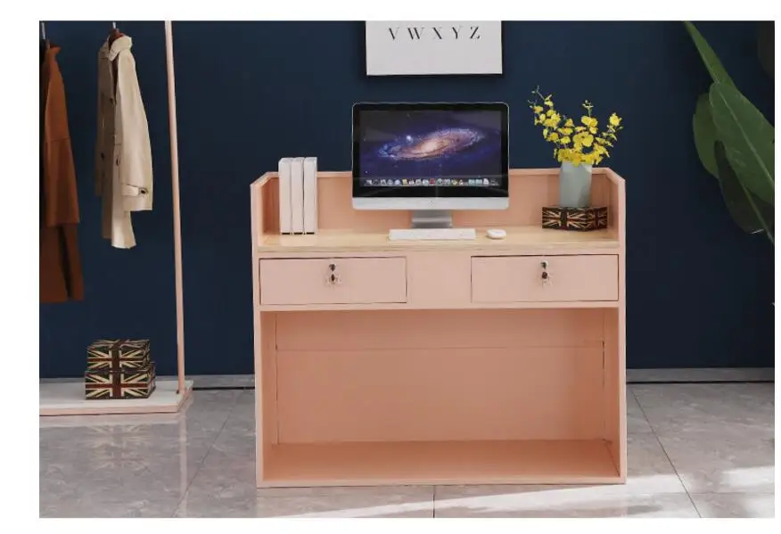 Clothing store cash register Nordic fashion store tieyi small simple simple modern milk tea shop restaurant bar table