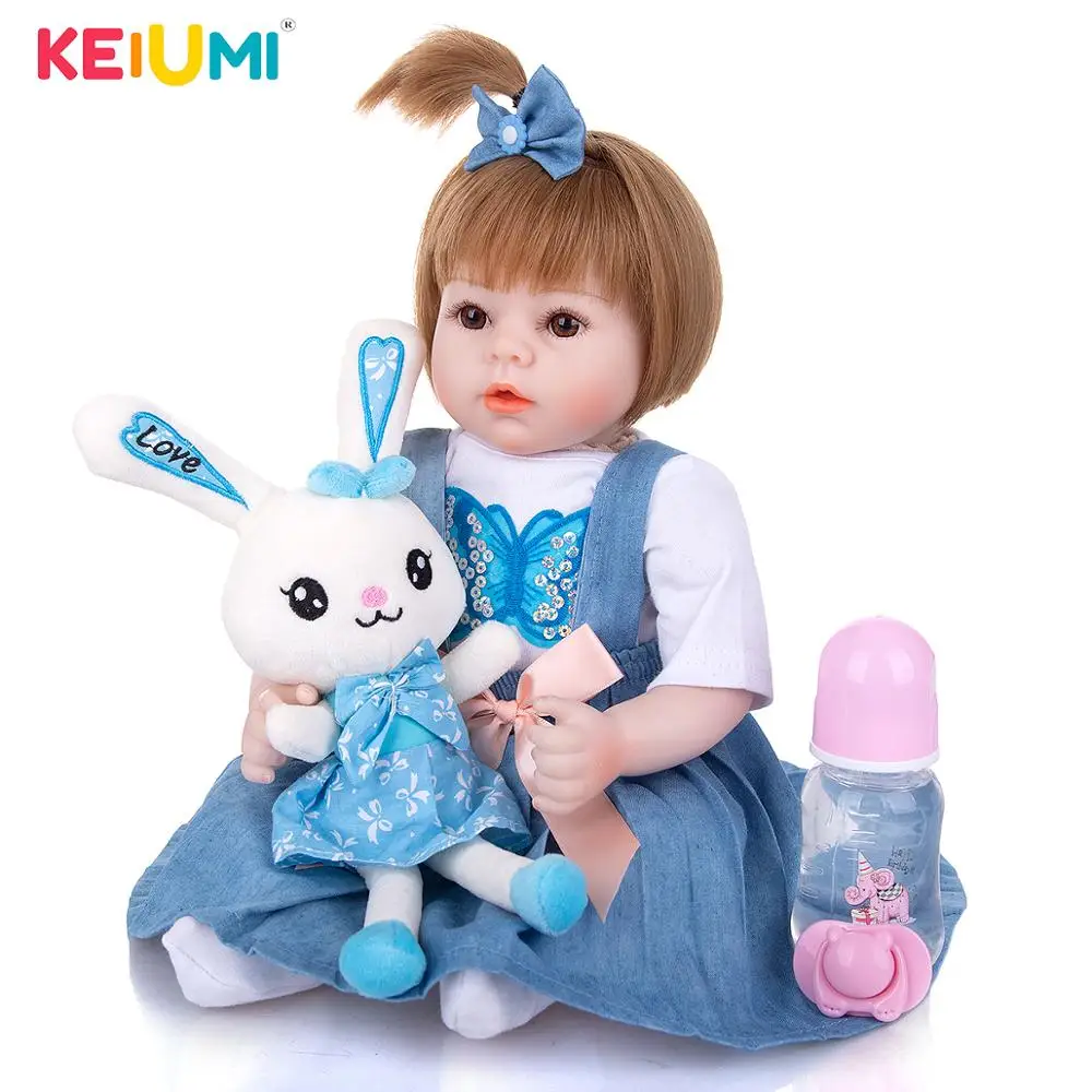 Силиконовые куклы Новорожденные KEIUMI 18 дюймов набивные игрушки для детей подарок