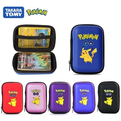 Nouveau porte cartes Pokemon Pikachu, capacité de 50 cartes de jeu Pokemon Go Album étui rigide Kawaii boîte de rangement jouet cadeau 