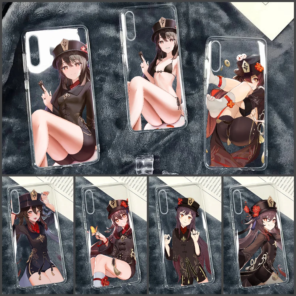 Чехол Hu Tao Genshin для телефона Samsung Galaxy A 3 5 7 8 10 20 21 30 40 50 51 70 71 E S 2016 2018 4G Прозрачный