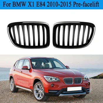 

Fit For SUV BMW E84 X1 M 2010 2011 2012 2013 2014 2015 Car Replacement Front Grill Grilles Gloss Black Kidney Sport Hood Grill