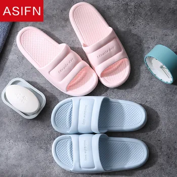 

ASIFN Women Summer Bathroom Slippers Home Slides Indoor Sandals Sweet Soft Sole Female EVA Bathroom Flip Flops Zapatos De Mujer