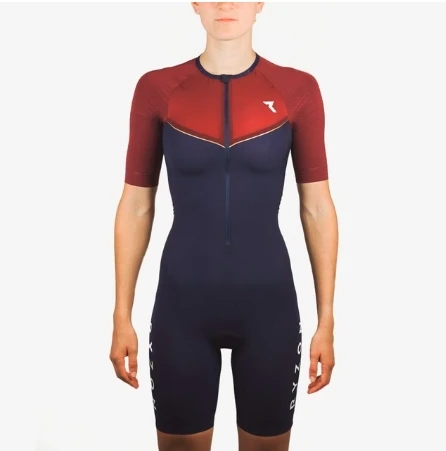 

Pro Team Triathlon Suit Women's short sleeve Cycling Jersey Skinsuit Jumpsuit Maillot Cycling Ropa ciclismo set gel