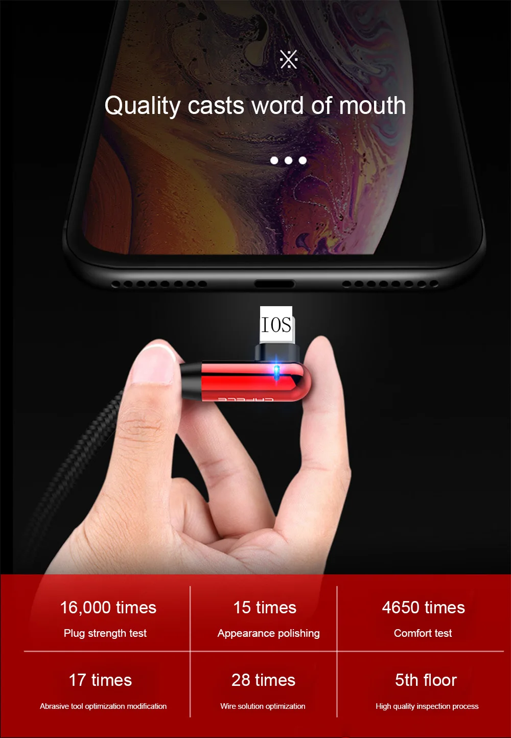 USB кабель для type C iPhone Micro USB Android Быстрая зарядка для samsung Galaxy S9 Plus 3 в 1 зарядный кабельный провод для Xiaomi mi9 Hu