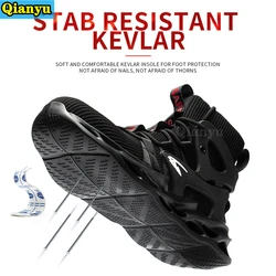 Chaussures de sécurité pour hommes et femmes, pour le travail, avec bout en acier, Anti écrasement, Anti perforation, pour l'extérieur, 2021 