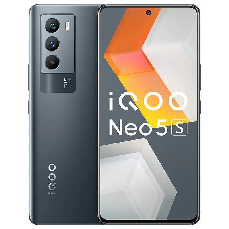 Original Vivo Iqoo Neo 5S 5G Mobile Phone 66W Charger 4500mAh 6.62" 120HZ 48.0MP Snapdragon 888 Face ID Android 11.0 Dual Sim 8gb ram