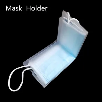

10pc 2020 new face mask holder cover bags protective case protection plastic sheet washable mask holder bag