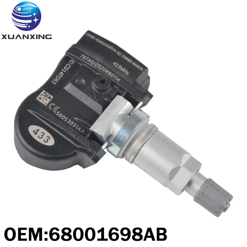68001698AB датчик давления в шинах Система мониторинга TPMS 433 МГц для Dodge Journey Avenger Caliber