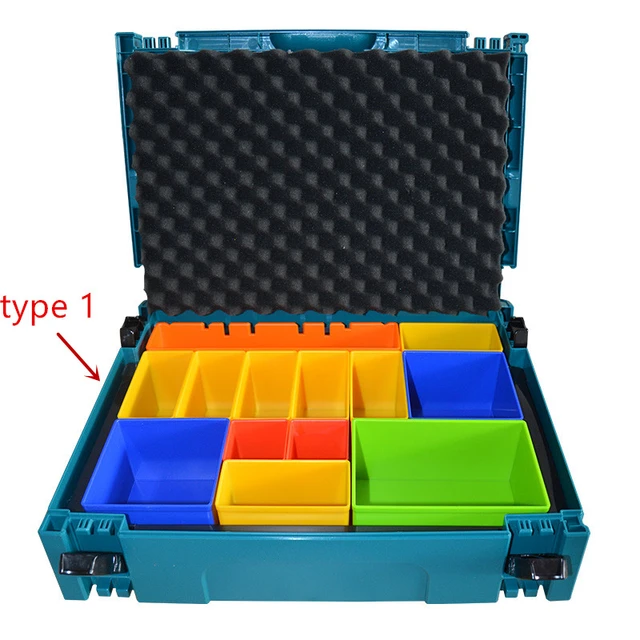 Makita MAKPAC Stacking Connector Tool Case Systainer TYPE 1 + Foam Insert