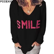 FCCEXIO, новинка, Женская толстовка с капюшоном, длинный рукав, свободные свитшоты, женские спортивные костюмы, топы, принт с розовыми буквами, толстовки с капюшоном, осенняя Толстовка