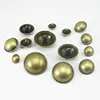 6-20pcs/lot 15-28mm Vintage silver bronze thin-edged bald mushroom metal button fashion button suit coat button C121 6