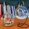 Retro Glass Ball Hanging Stand Candle Holder  Table Ball Lantern Candle Hanging Stand Holder Wedding Iron Art Home Decoration ► Photo 3/6