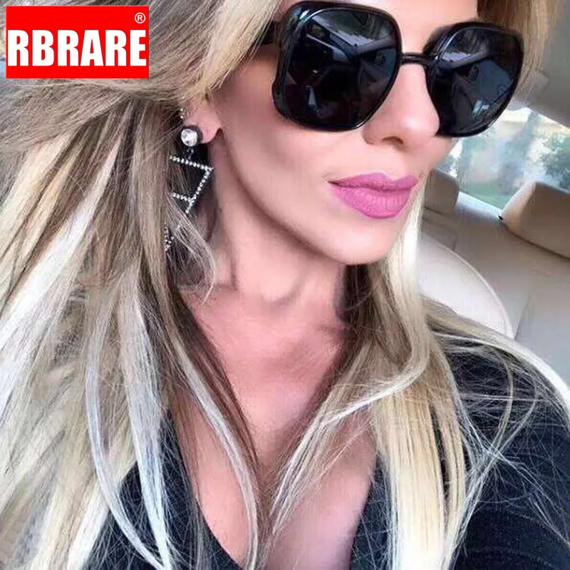 RBRARE, квадратные солнцезащитные очки с большой оправой, женские роскошные Винтажные Солнцезащитные очки больших размеров, женские солнцезащитные очки для шоппинга