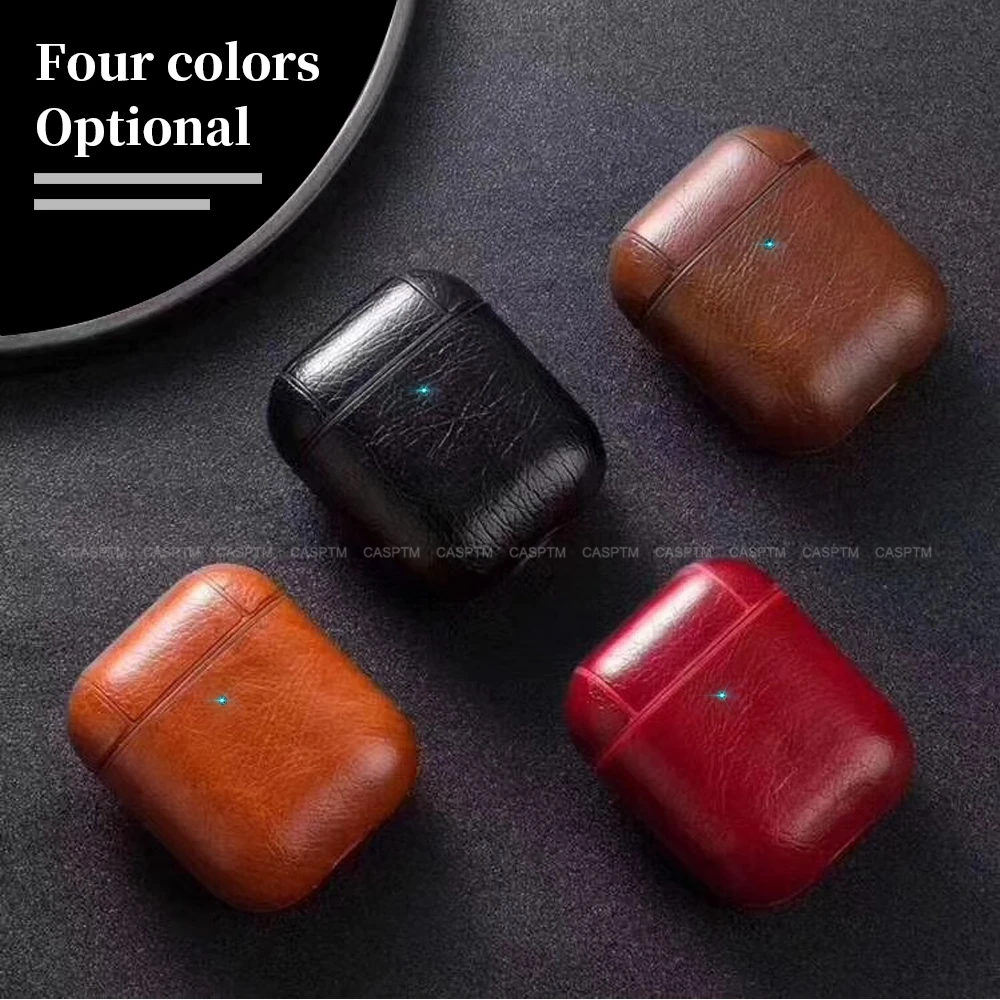 Apple Airpods 1 2 용 PU 가죽 이어폰 케이스 Apple AirPods 3 Pro 보호 케이스 (키 체인 포함) 용 비즈니스 맨 헤드폰 케이스