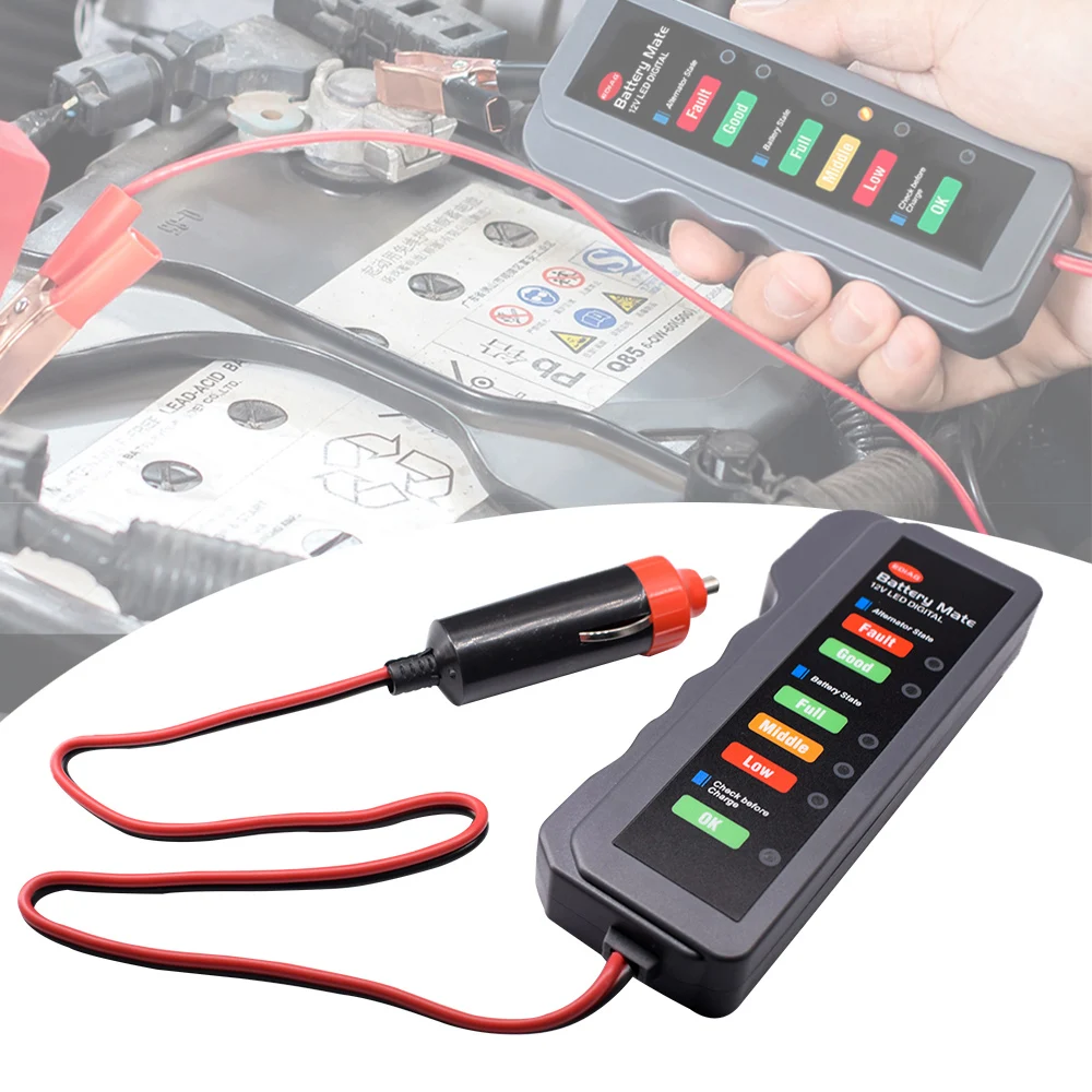 

Car Battery Tester digital multimeter profesional Automotive battey load tester Diagnostic Tool 12V for car Vehicle Motorcycle