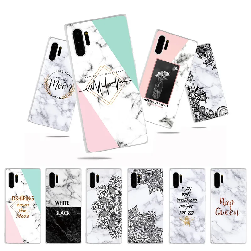 

Soft Marble Stone Texture Case For For Samsung Galaxy A50 A70 Note 10 pro s8 s9 s10 Plus s7 edge A7 2018 A60 A80 A30 Phone Cover