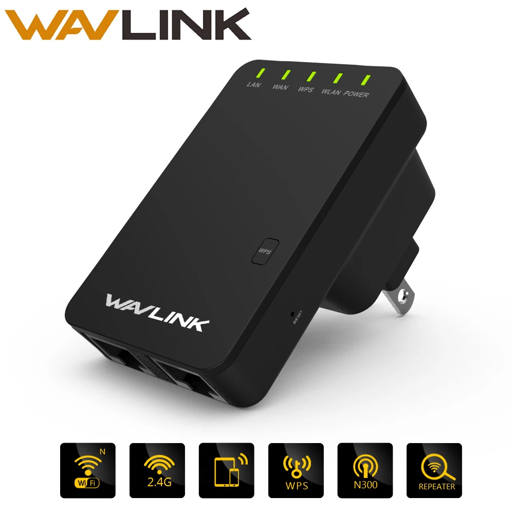 Wavlink 300 Мбит/с мини Портативный N300 Wi-Fi маршрутизатор/точка доступа беспроводной расширитель диапазона Усилитель WiFi усилитель сигнала 802.11n/b/g