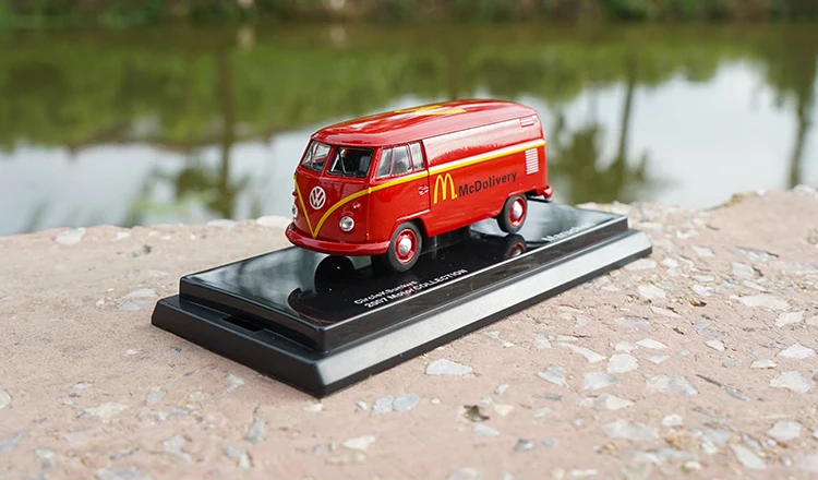 1:64 VW Van Cargo bus T1 литая модель автомобиля игрушки металлические модели автомобилей