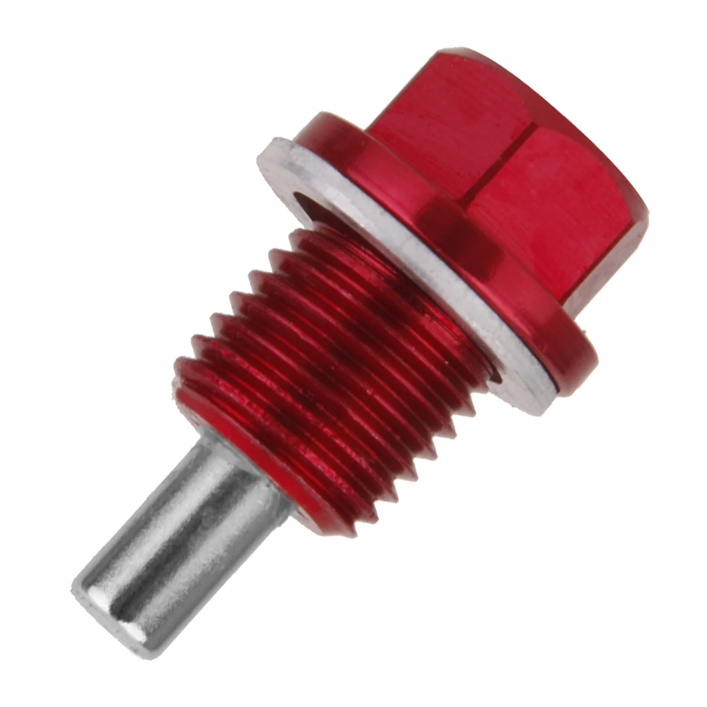 M14X1.5mm Magnetic Oil Drain Plug For Toyota For Mitsubishi Red
