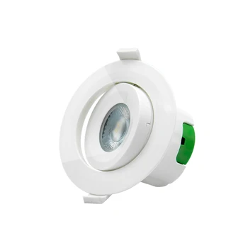 

Direction Adjustable 9W LED Ceiling Recessed Spot Downlight Fixture LED Ceiling Spotlight Cut Hole 85-90MM Cool White 5000K
